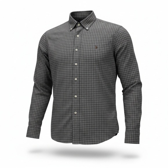 Ralph Lauren Other - Ralph Lauren‎ Classic Fit Shirt Mens Med Brown Plaid Long Sleeve Check